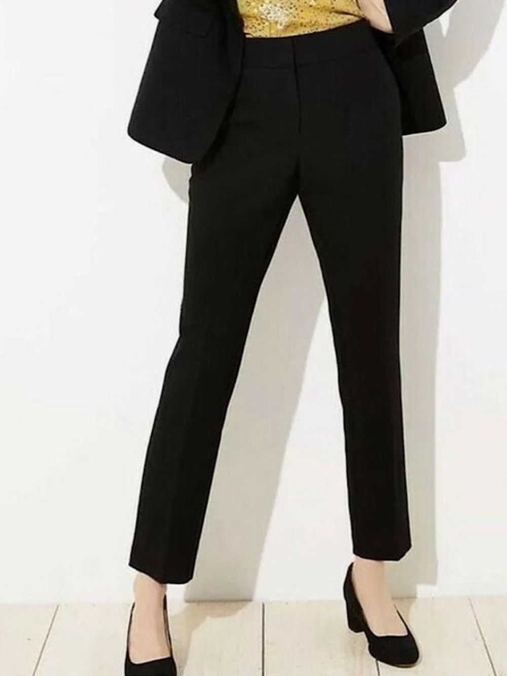 LOFT Marisa Black Slim Ankle Skinny Dress Pants